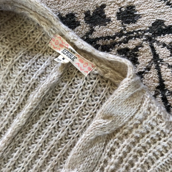 PINK REPUBLIC chunky knit sweater M - Picture 6 of 8